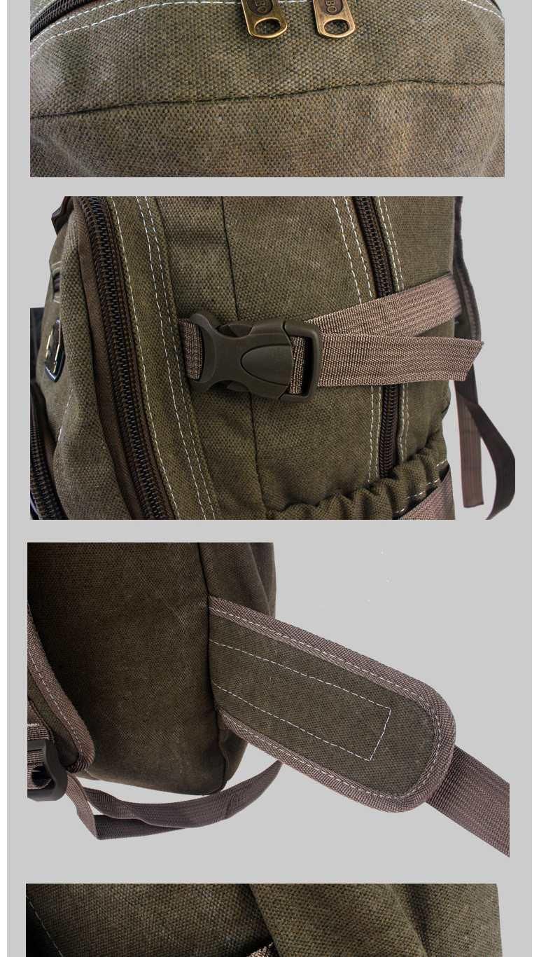 Men Thickened Canvas Retro Outdoor Backpack_voghion.com