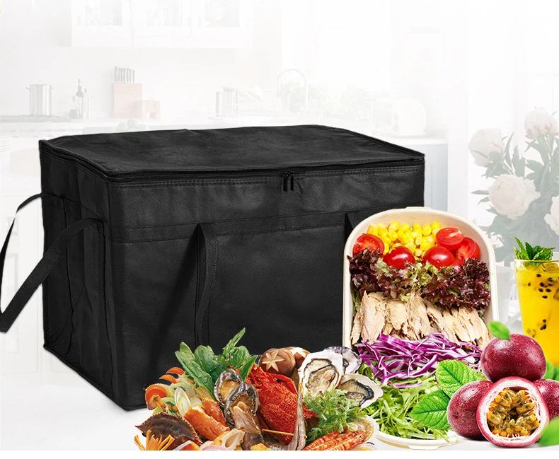 Large Capacity Insulation Bag 77L Portable Picnic Insulation Bag Takeaway Insulation Bag_voghion.com