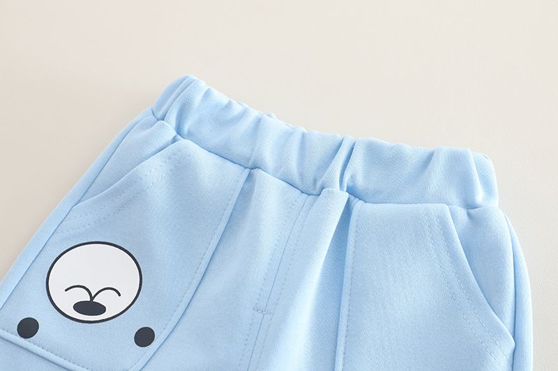 Felpa con cappuccio e artigli d'orso con cuciture color block, per uomo e donna, primavera 2025, grazioso set di abbigliamento per bambini, due pezzi_voghion.com