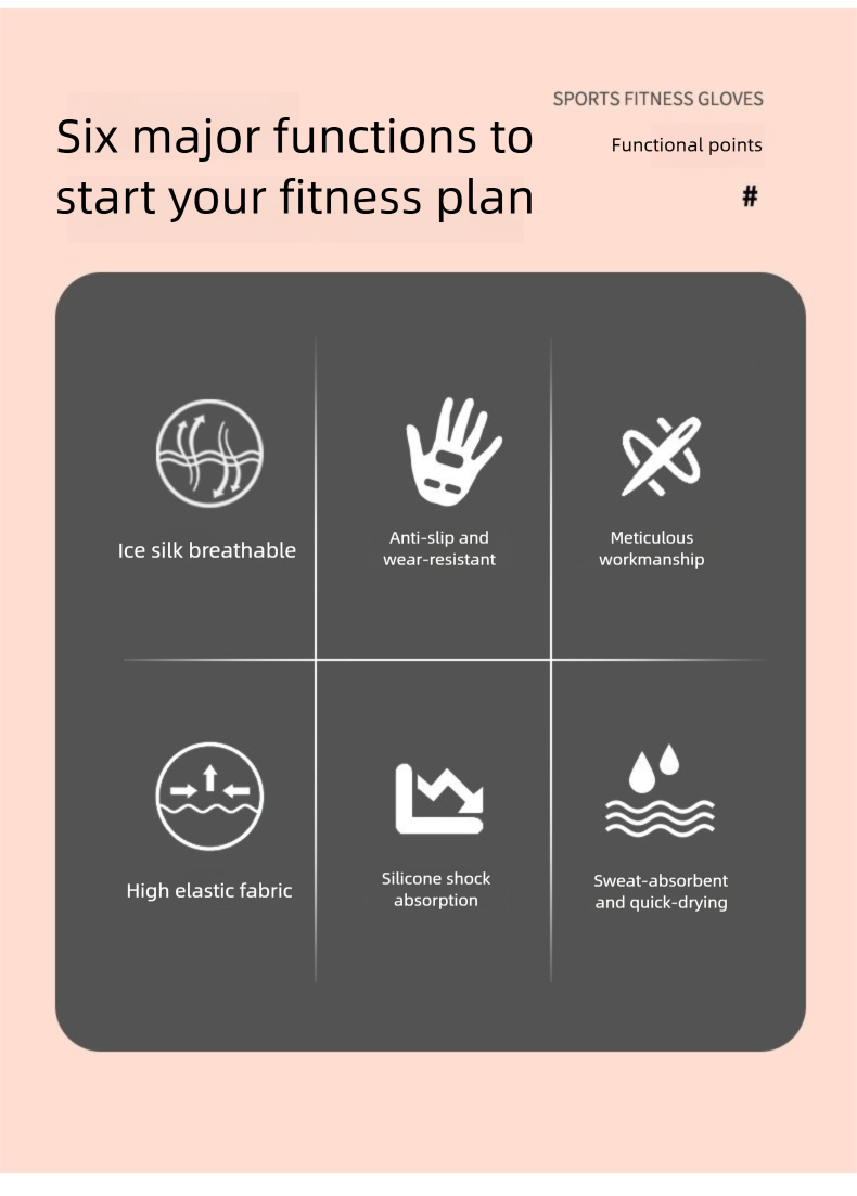 Meias de ginástica femininas com meio dedo, antiderrapantes, resistentes ao desgaste, acolchoadas, com absorção de impacto, em tecido Ice Silk, respiráveis, ideais para ioga._voghion.com