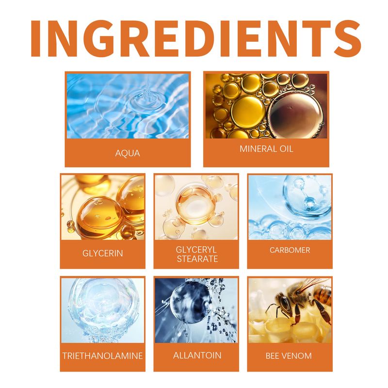 Wiyun Bienengift Hand- und Fußpflege, feuchtigkeitsspendend, angenehme Hautpflege, Creme zur äußerlichen Anwendung_voghion.com