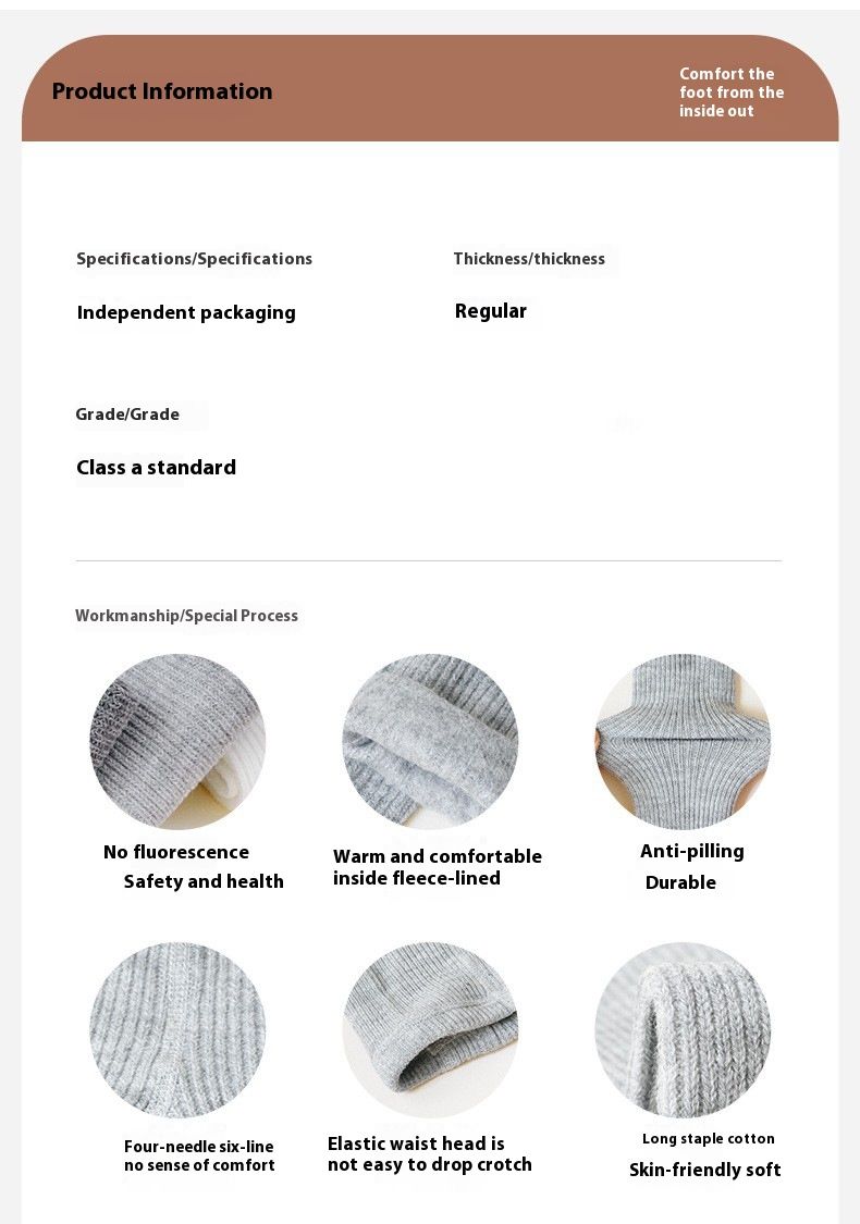 Mädchen Strumpfhosen Herbst/Winter Neu Typ A Mit Samt Verdickt Wärme Kinder Verbunden Babysocken Baby Leggings_voghion.com