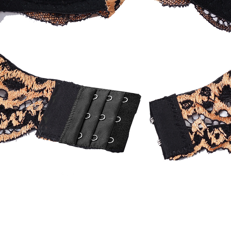 Sexy renda leopardo g-string conjunto de sutiã para mulher sutiã underwirwe push up tanga lingerie conjunto roupa interior calcinha breve conjunto_voghion.com