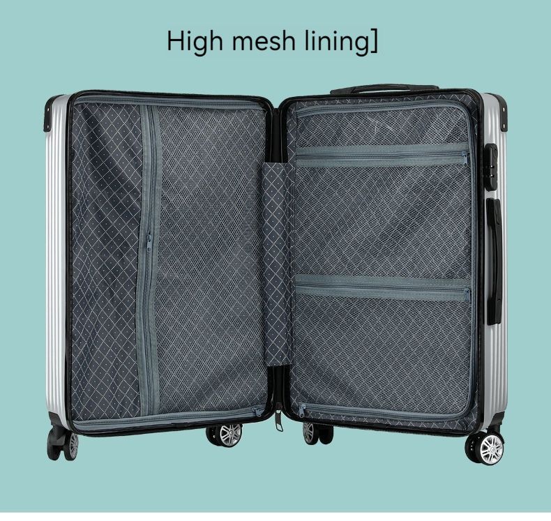 Trolley da viaggio con lucchetto a combinazione di grande capacità, con ruote universali per studenti, a prova di esplosione, divisorio per separazione asciutto e bagnato_voghion.com