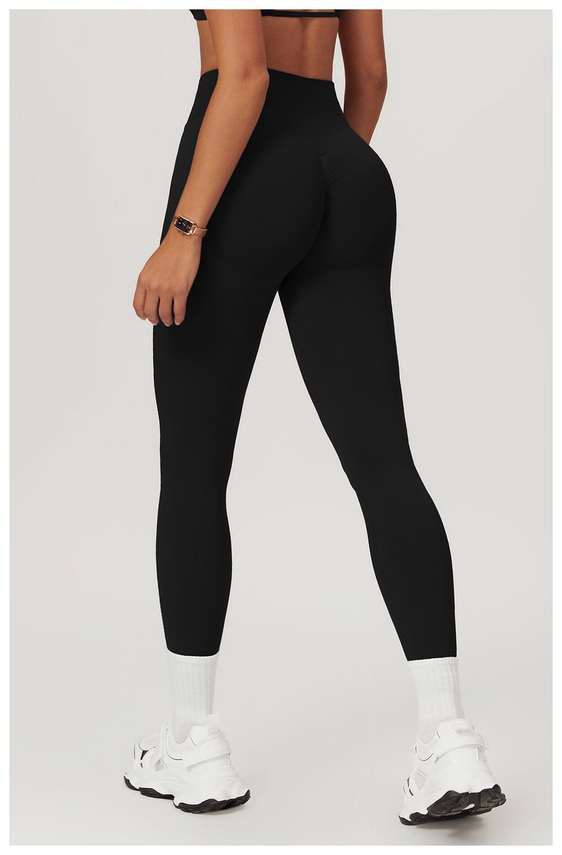 VoleFox Seamless High Waist Yoga Pants For Women Tummy Control Peach Butt Lift Workout Running Quick Dry Gym Leggings_voghion.com