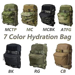Mochila de hidratação tática para bolsa de hidratação de 2 litros, mochila de hidratação leve MOLLE, bolsa de transporte de água para bolsa de hidratação de 2 litros, pacote com reservatório_voghion.com
