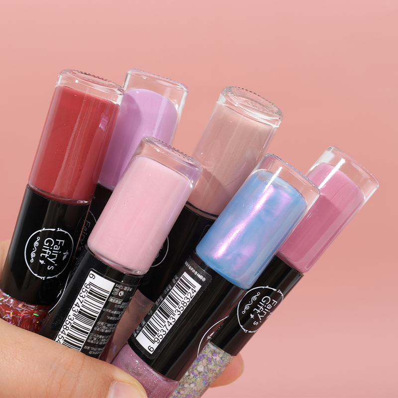 16 colori, smalto per unghie con paillettes glitterate su entrambi i lati, manico per nail art semipermanente, smalto per unghie in gel UV Soak Off LED_voghion.com
