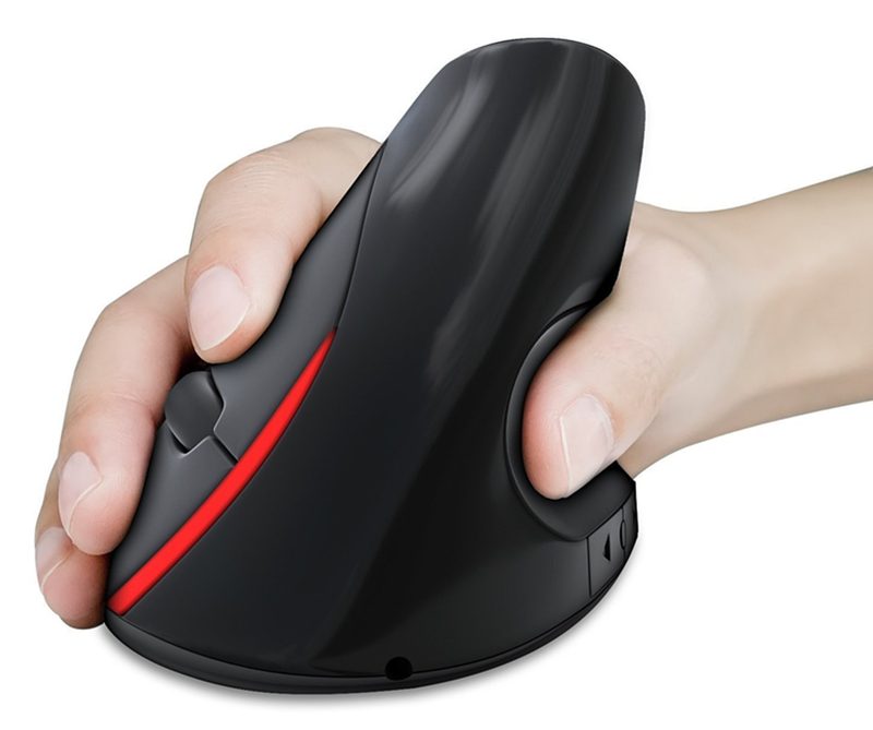 A889 Rechargeable Energy saving 2.4G 2400dpi Wireless Charging Vertical Healthy Mouse_voghion.com