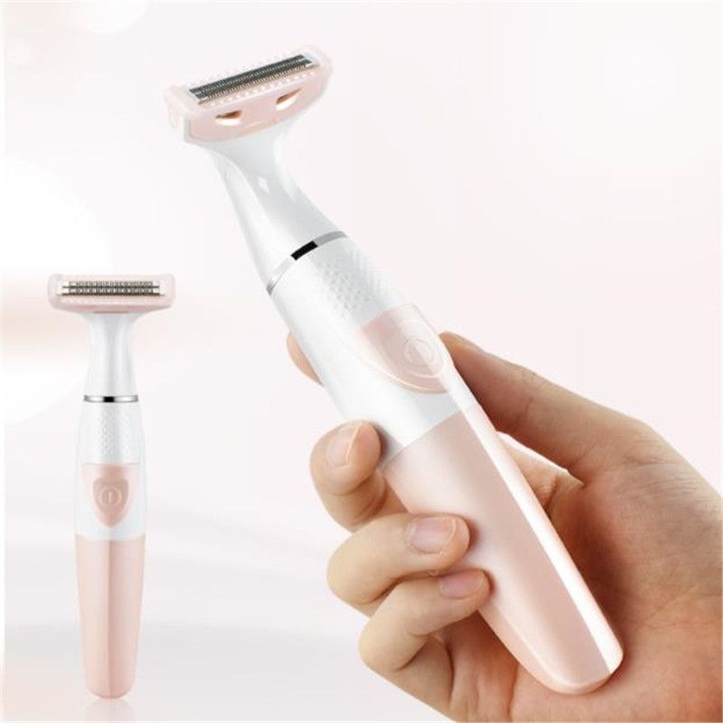 Afeitadora eléctrica para mujeres, afeitadora facial, corporal, para piernas, brazos, bikini, máquina de depilación para zonas privadas, afeitadora púbica, depiladora_voghion.com