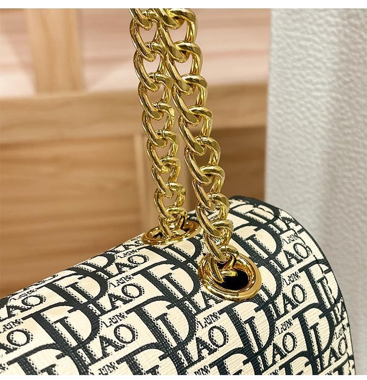 Piccola borsa a catena da donna a tracolla versatile in vera pelle di nuova moda 2024 stile trendy_voghion.com