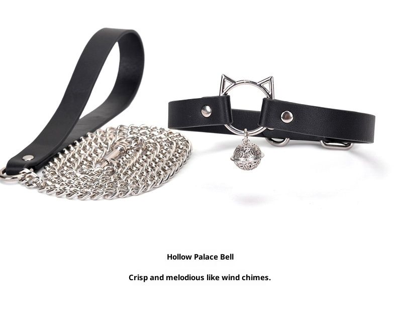 LuvBox Erotic Neck Collar Dog Leash K9 Training Binding Restraint Alternative Toy Traction Female Couple Flirting SM Props_voghion.com