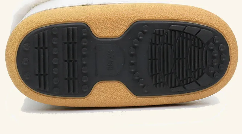 Schuhe von besserer Qualität 2024 Neue Winterpelz-Schnee-Frauen-Ski-flauschige haarige Schnürung mit mittlerer Wadenplattform flach mit weißen Baumwollstiefeln_voghion.com