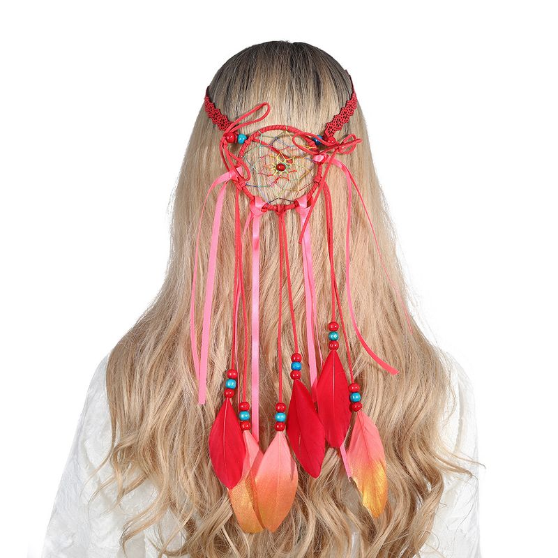 Accessori per capelli con piume fatti a mano: fasce per capelli in stile etnico bohémien, fasce per capelli con piume artigianali - Perfette per festival, feste e look boho_voghion.com