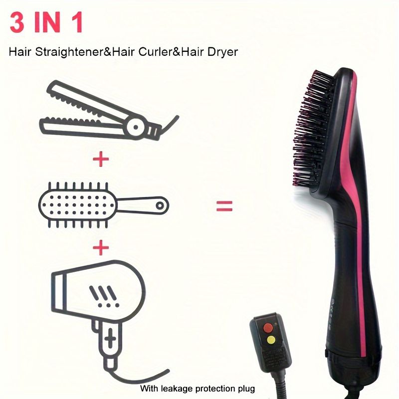 Spazzola ad aria calda 3 in 1 per uno styling senza sforzo: asciuga, arriccia, liscia e volumizza con asciugacapelli e modellatore in un solo passaggio_voghion.com
