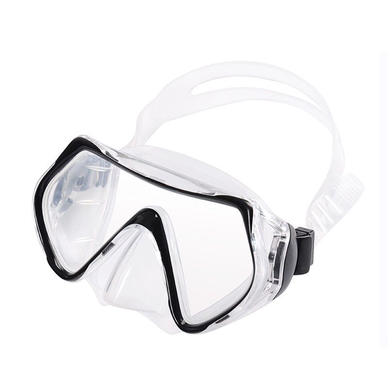 Gafas de buceo de alta definición con hebilla automática, respirador impermeable y completamente seco con válvula de retención de agua, para esnórquel._voghion.com