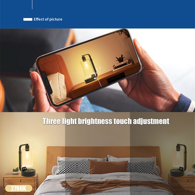 Reading Lamp Can Be Charged By USB Bluetooth Speaker Desktop Lamp Can Be Connected By Bluetooth With Timing Function_voghion.com