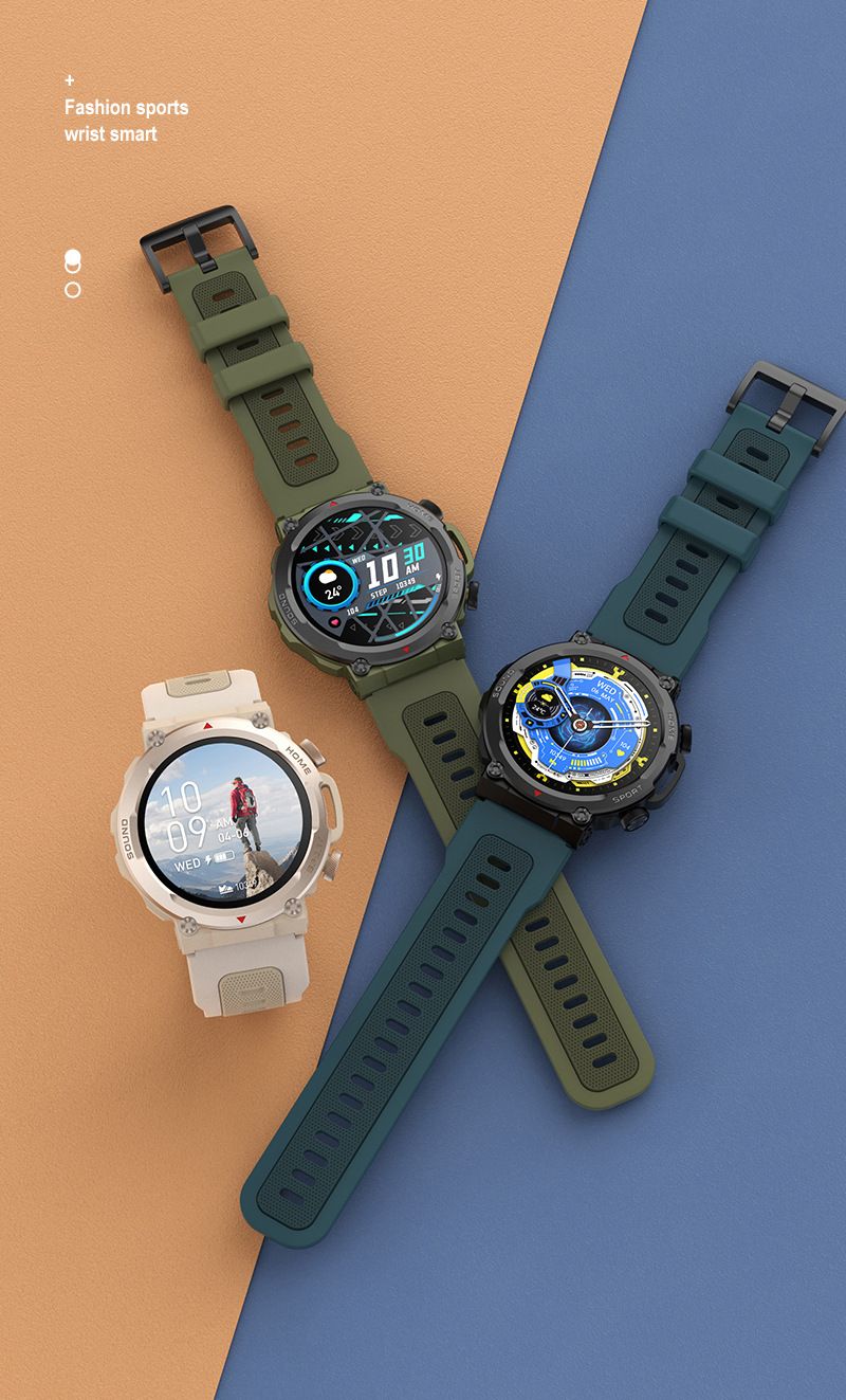 S56T smartwatch for Bluetooth communication, outdoor step counting, sports, triple protection, heart rate_voghion.com
