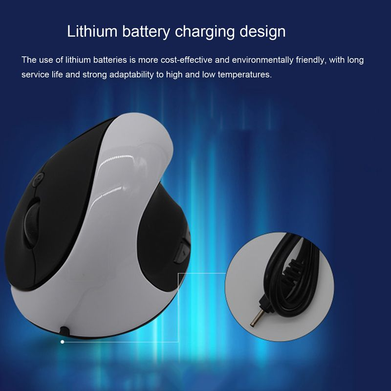 Farfi 3 Gears DPI Adjustable Mute High Precision Engine 6 Buttons Laptop Ergonomic 6D Vertical USB Wired Mouse Computer_voghion.com