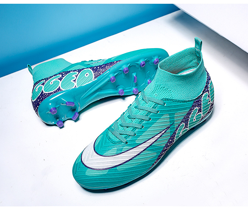 Fußballschuhe High Top Fußballschuhe für Männer und Frauen Nägel Lange Nägel Professionelle Trainingsschuhe_voghion.com