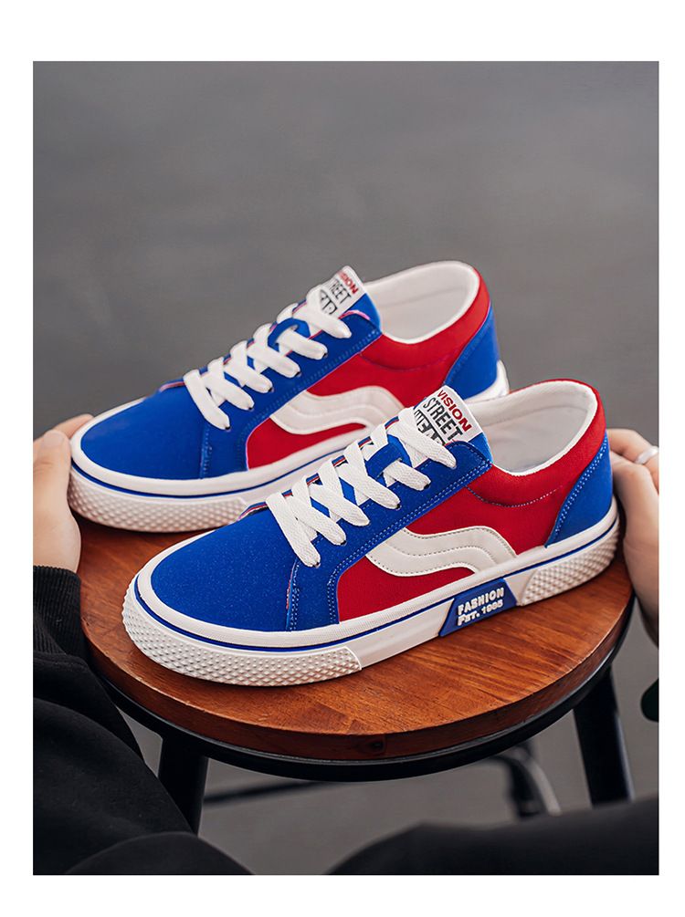 Men's Breathable Skateboard Shoes - Lightweight Casual Sneakers With Soft Rubber Sole For Everyday Comfort & Style_voghion.com