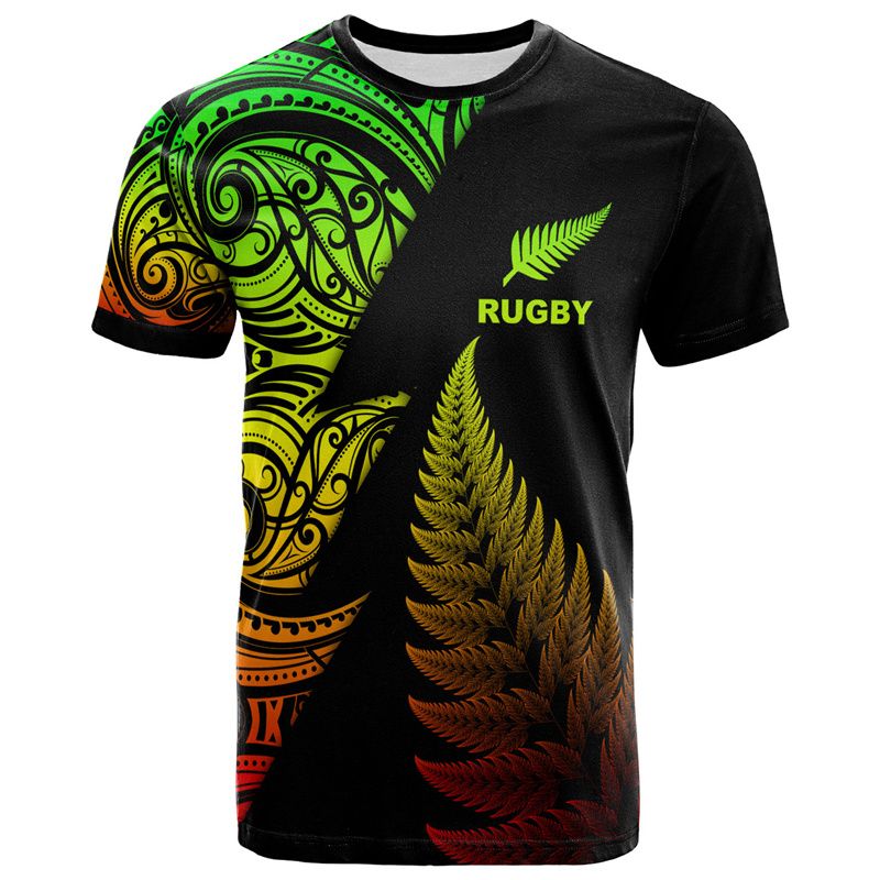 3D New Zealand Maori Rugby Ball Printing T Shirt Sports Fitness Quick Dry T-shirts For Men Kid Fashion Hawaiian Gym Clothing Top_voghion.com