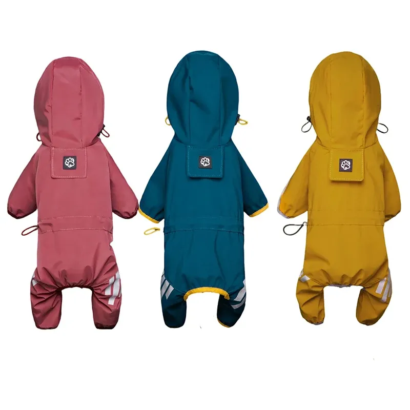 Wasserdichte Haustierkleidung, Welpen-Regenmantel für kleine und mittelgroße Hunde, Katzen, Kapuzenpullover, reflektierende Shih Tzu-Overalls, Regenmäntel von PawParty Store_voghion.com