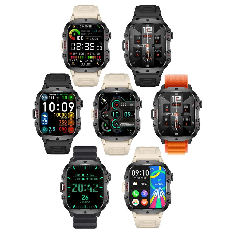 QX11/66 Schermo da 1,95 pollici 8763E Codificatore di chiamata Bluetooth Smartwatch impermeabile_voghion.com