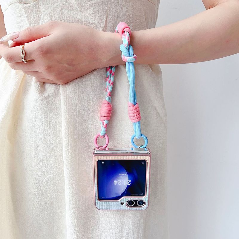 Three-dimensional love small fragrant wind for Samsung zflip5 mobile phone case new zflip3/4 folding screen saver sheath_voghion.com
