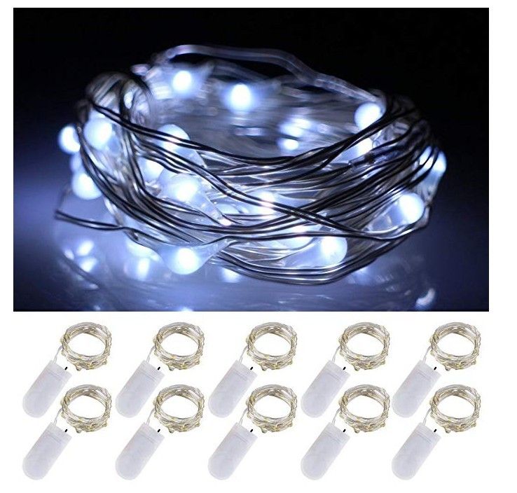 LED Cake Bouquet Box Decoration Light Strip Small Colorful Button Copper Wire String Lights Gift_voghion.com
