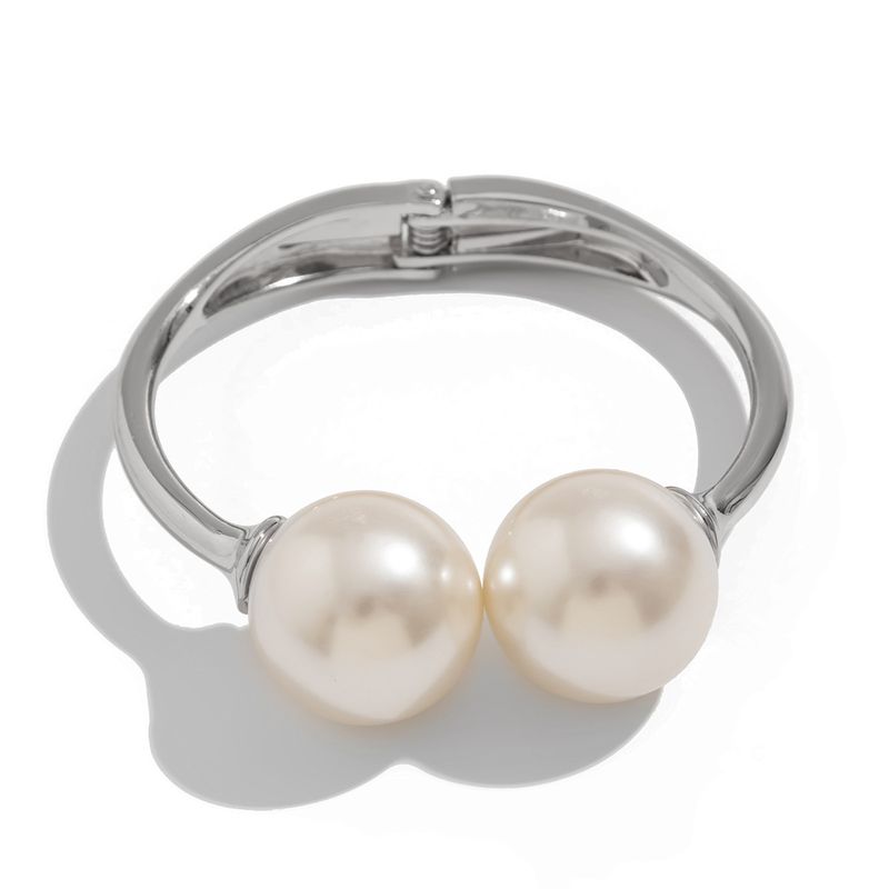 Temperament Baroque Big Pearl Ins Stacked Bracelet, Exaggerated Irregular Winding Bracelet_voghion.com