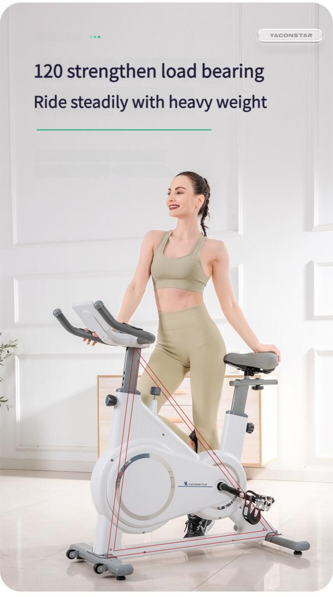 Bici elettrica silenziosa per esercizi cardio a casa con controllo magnetico intelligente_voghion.com