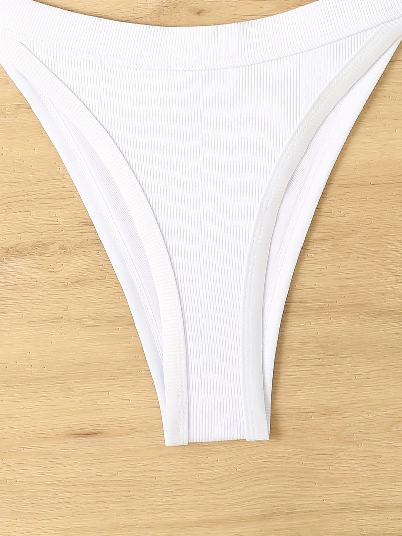 Damenbekleidung Heißer Verkauf Farbabstimmung Split Bikini Badeanzug Damen Badeanzug Sexy Sling Backless Beachwear_voghion.com