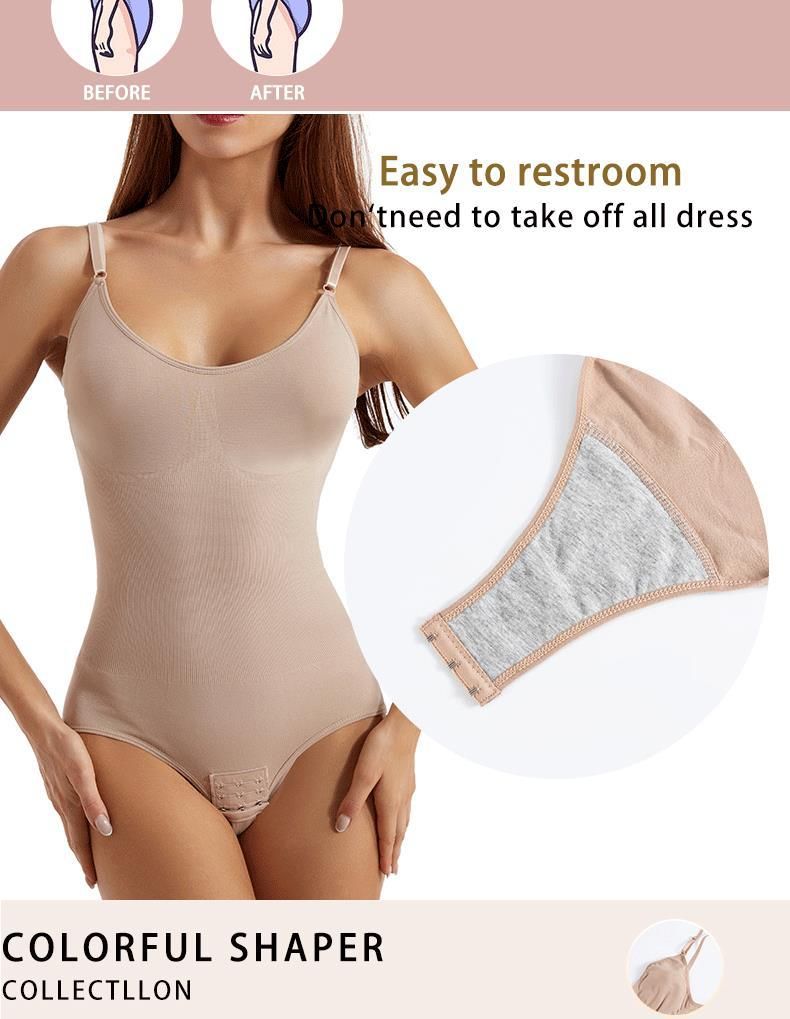 Women's Shapewear Bodysuit Tummy Control Body Shaper Seamless Open Crotch Hip Lifting Waist Trainer Slimming Underwear_voghion.com