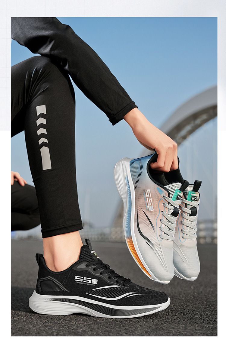 Leichte, atmungsaktive Laufschuhe für Herren mit Dämpfung – Modische Mesh-Sneaker für Sport & Freizeit – Größen 39–45_voghion.com