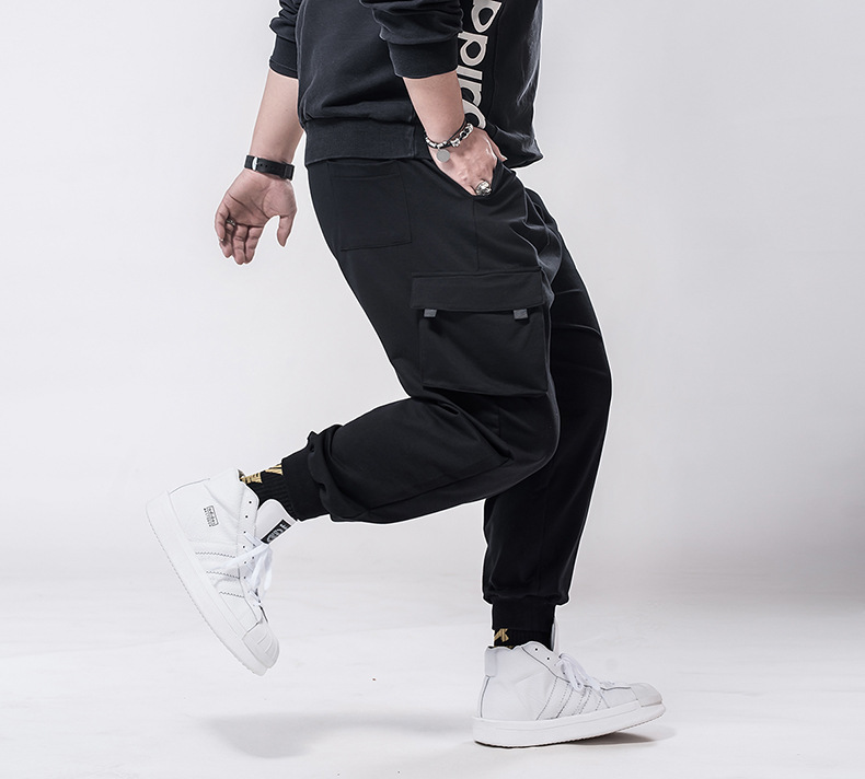 Men's Clothes Organ Bag Long Sweatpants Casual Pants Small Foot Pants_voghion.com