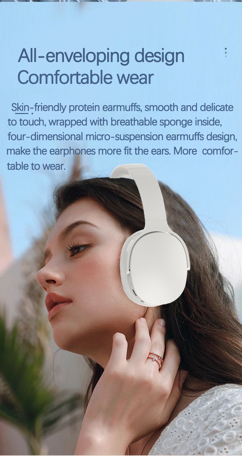 VJE907 Wireless Over-Ear Headphones With 3 Sound Modes, Bluetooth 5.0, 40mm Drivers, FM Radio & Wired/AUX Mode For Work/Travel_voghion.com