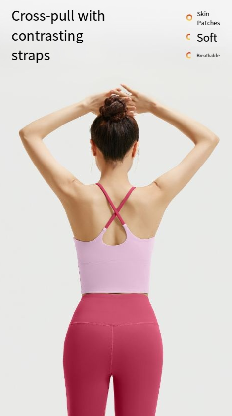 (two pieces )OQQ jumpsuit with wide shoulder straps, detachable chest cushion, threaded tight pants, fitness suit for women_voghion.com