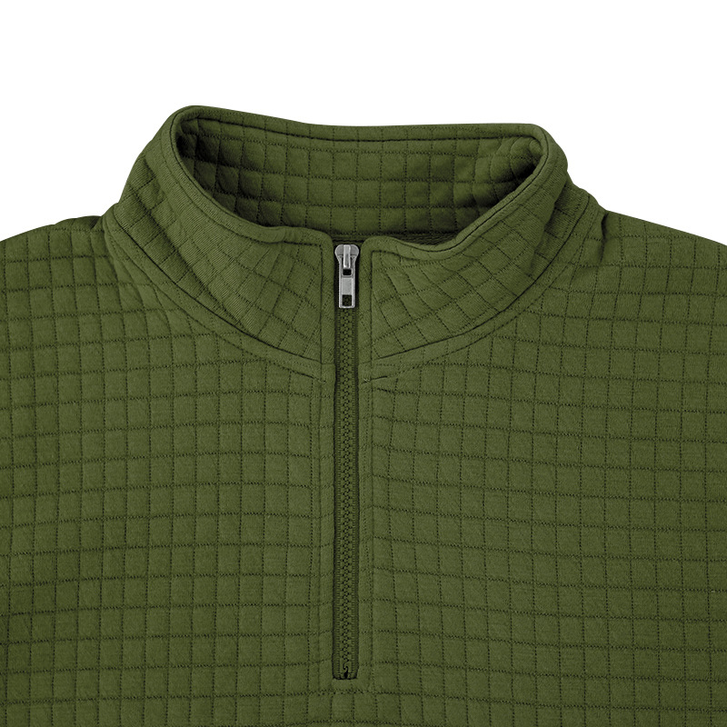 24 Poloshirt mit Stehkragen für Herren, kurzärmelig, einfarbig, kariert, mit Reißverschluss, T-Shirt für den Sommer, lässiges Oberteil_voghion.com