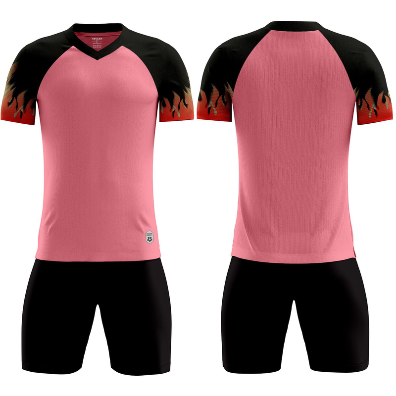 Maillot de Football pour enfants, maillot d'équipe de jeu pour hommes, entraînement d'été, Double poche, manches courtes, maillot de Football pour enfants_voghion.com