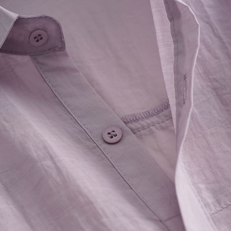 Japāņu viegls luksusa pavasara un vasaras jauns brīvs elpojošs Tencel krekls ar garām piedurknēm dizains ikdienas krekls saules aizsargapģērbs sievietēm_voghion.com