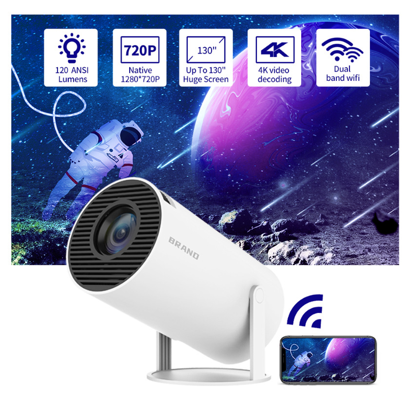 Thundeal HY300 Android Wifi Smart Portable Projector 1280 720P Full HD Office Home Theatre Video Miniproiector_voghion.com