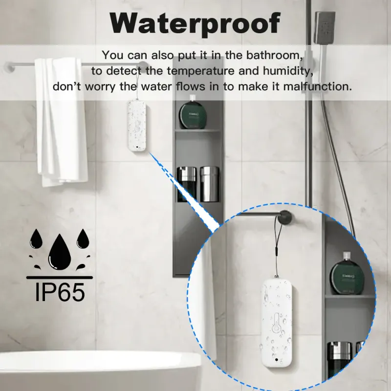 Tuya Zigbee/Wifi Sensore di temperatura e umidità per esterni Termometro Smart Life Lavoro Google Assistant, IP65_voghion.com