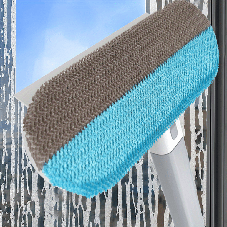 1pc 3 In 1 Non Disassembly Screen Window Brush Household Glass Wiping Tool Dual Purpose Dry Wet Screen Mesh Brush Cleaning Scraper_voghion.com