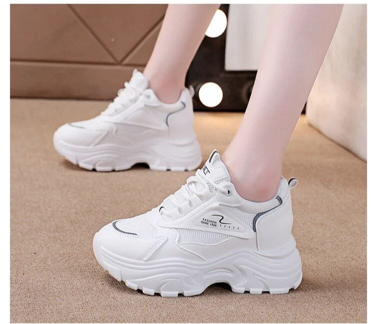 Basketballsko Vandresko Lædersko Sneakers Canvas Bue Support Skridsikret polstret fodtøj Fodtøj_voghion.com