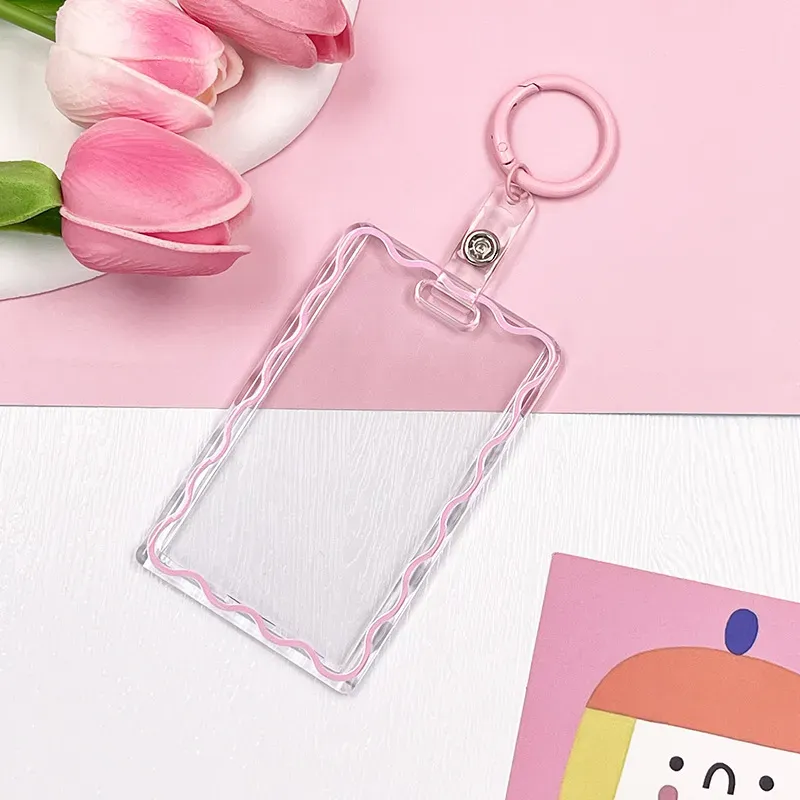Designer Bag Card Transparent Photoelectric Key Chain Idol Photo Sleeve Postcard Card Display Holder 2025_voghion.com
