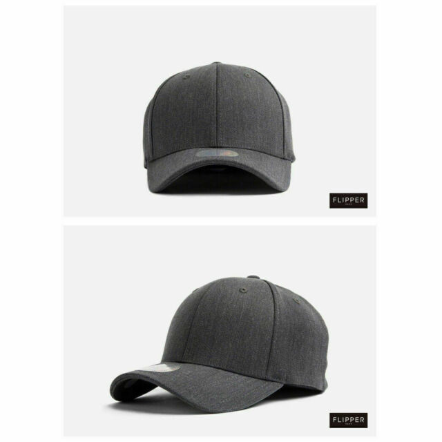 XL~2XL 60~63Cm Unisex Men Plain Stretch Fit Spandex Baseball Cap Trucker Hats_voghion.com