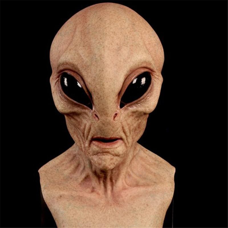 Halloween onafhankelijke station explosie buitenaards masker hoofddeksel horror masker UFO ruimte rekwisieten perifere_voghion.com