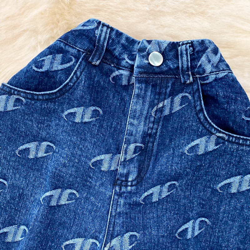 Sieviešu amerikāņu retro temperaments, džinsa veste ar caurulīti, divdaļīgs komplekts, ikdienišķas slaidas taisnas bikses ar augstu vidukli_voghion.com