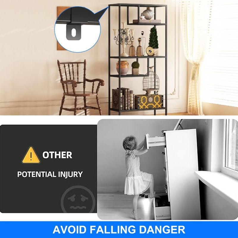 Scaffali moderni in metallo con scomparti e gambe, scaffale per libri, per riporre gli scaffali, organizer per camera da letto, indipendente, soggiorno, 4 con_voghion.com