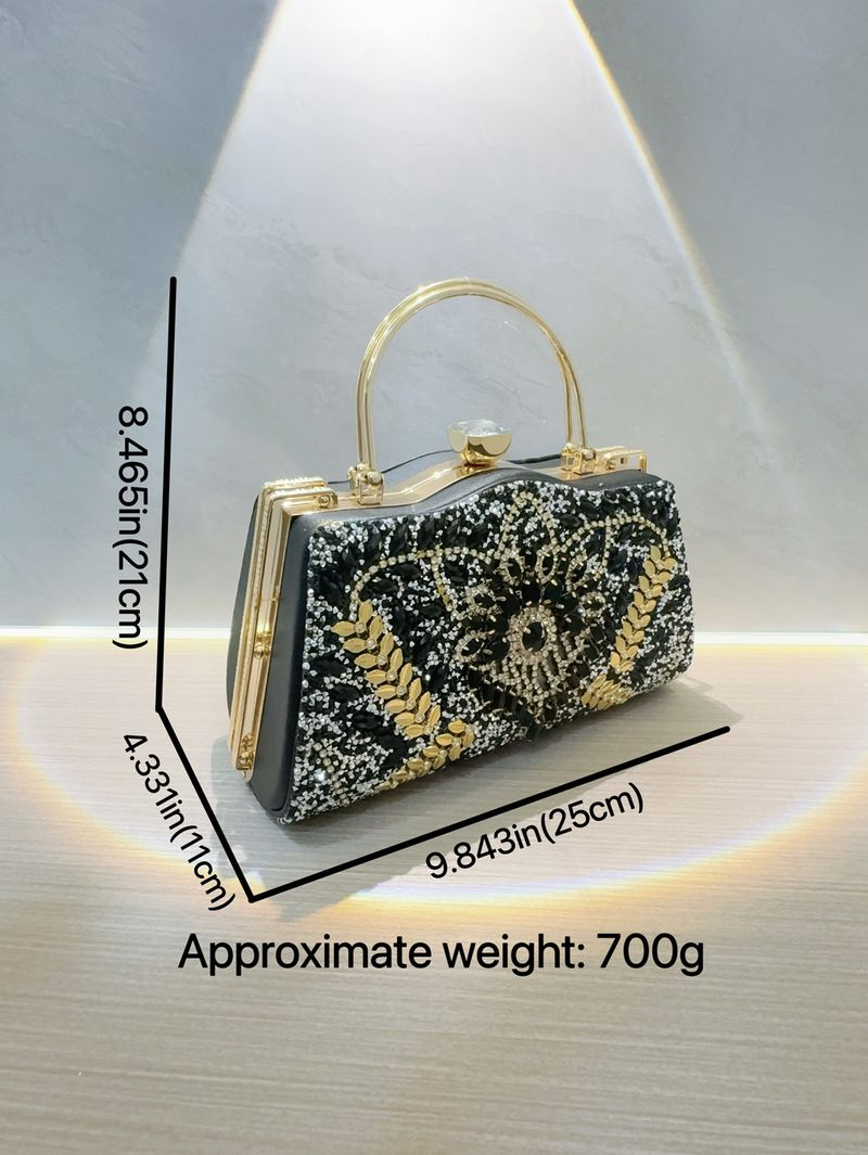 Neues Party-/Promi-Banketttaschen-Set mit Diamant-Handtasche, Hochzeitshandtasche für Damen, eine Schulter,_voghion.com